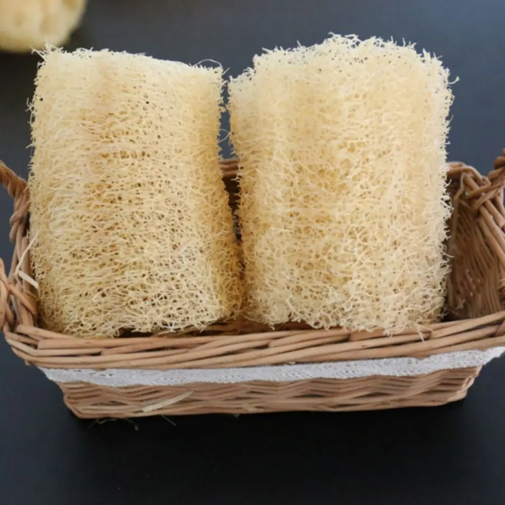 Natural Loofah Luffa Sponge Good Absorbency Strong Cleaning Sponge Long Non-stick Dishwashing Artifact Pot Brush Dish Towels