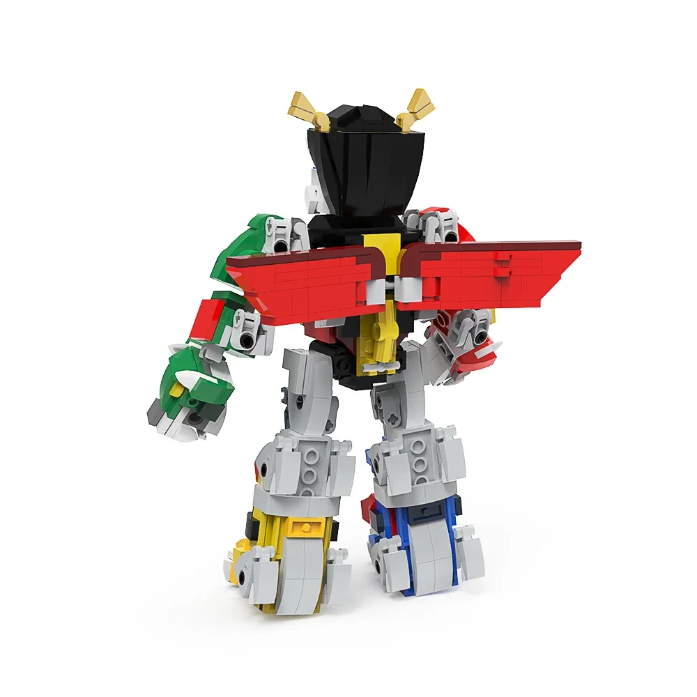 MOC-54562 Voltron V1 High-Tech Mechanical Defender Building Blocks Mecha Magic Transformation Robot Bricks Toys Kids Gift