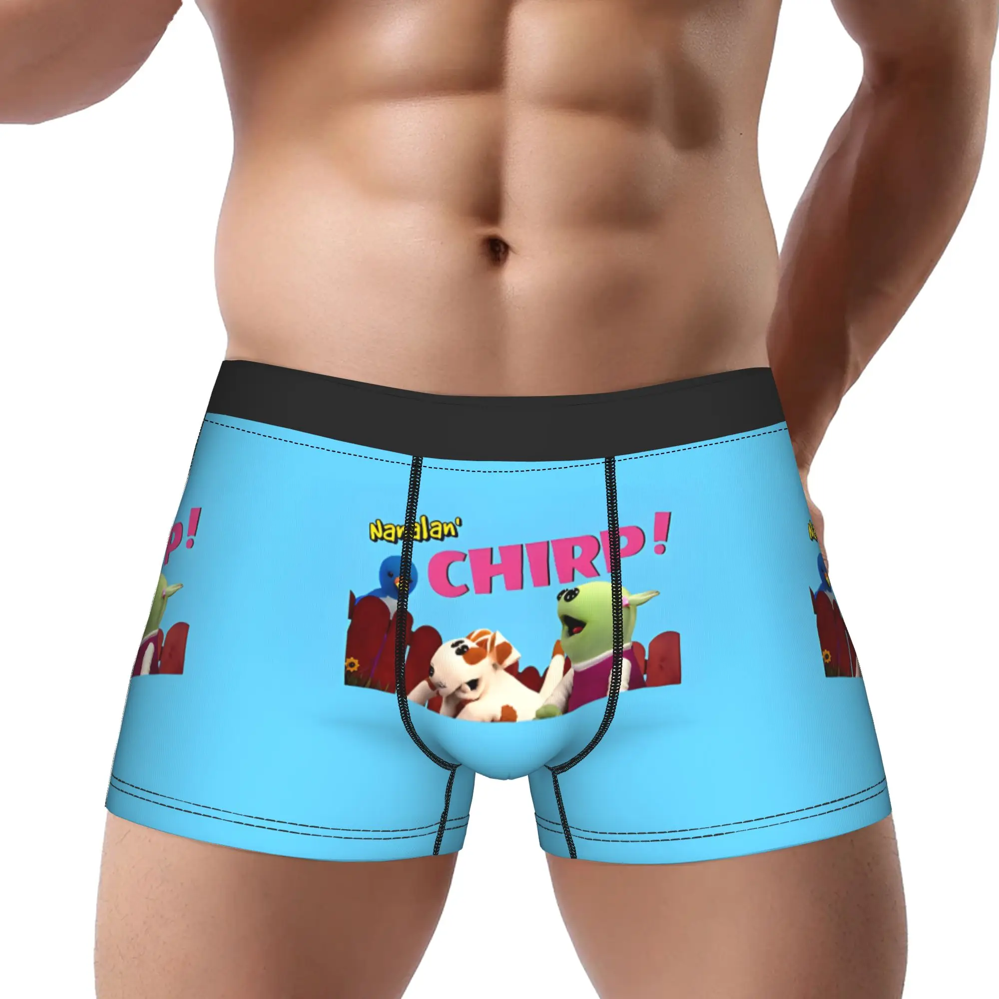 

nNanalan Chirp Fun And Whimsical Cartoon Tv Show nNanalan Underpants Homme Panties Man Underwear Comfortable Shorts Boxer Briefs