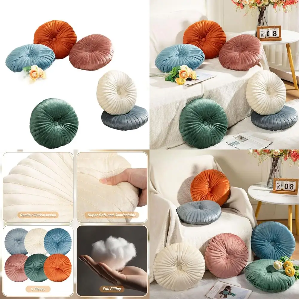 

Комплект из 6 бархатных подушек с тыквой 13,8 — подушки в винтажном стиле для дома, дивана, стула, декора гостиной и спальни