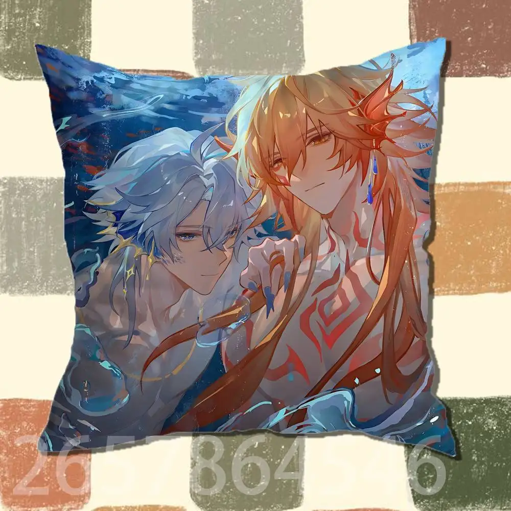 P-Phaidei Phainon M-Mydei  Laser Pillow Case For Room Sofa Cushion Cover Suitable For Home Bedroom Decoration And Protector