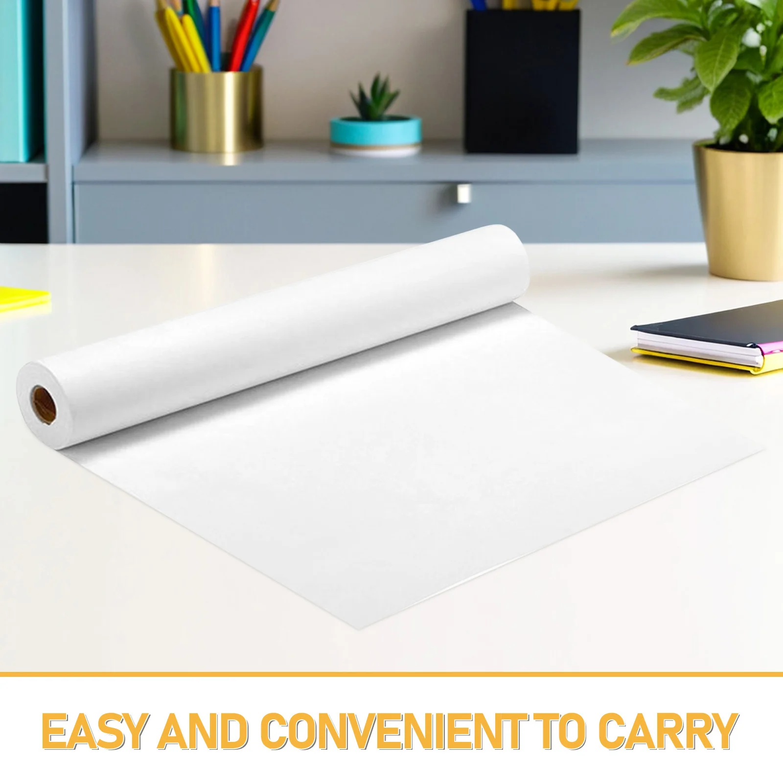 1 لفة ورق رسم أبيض للنشاط الفني الحرفي ورسم ألوان مائية ورق فارغ خالٍ من الأحماض معاد تدويره معاد تدويره #3