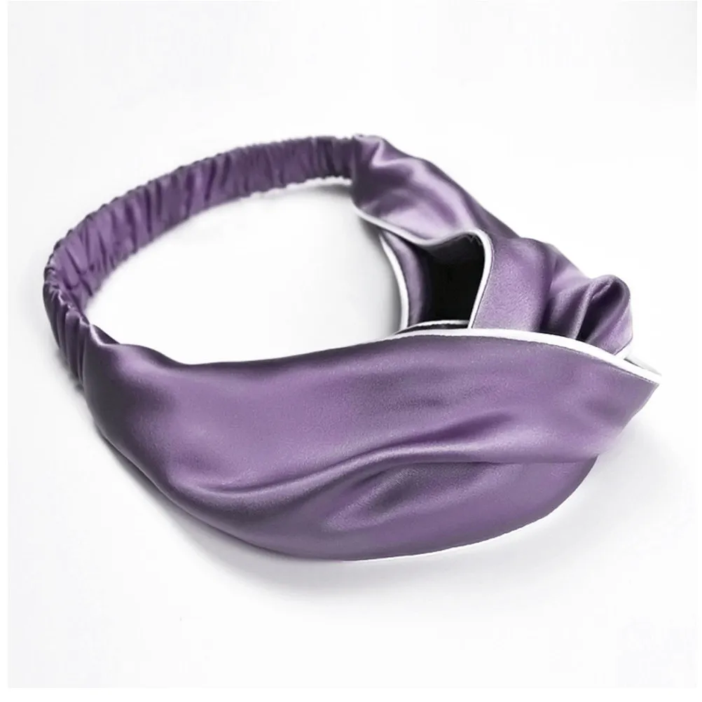 

Набор из 4 многофункциональных широких повязок на голову для женщин из мягкого шелка, идеально подходящих для йоги, танцев и велоспорта