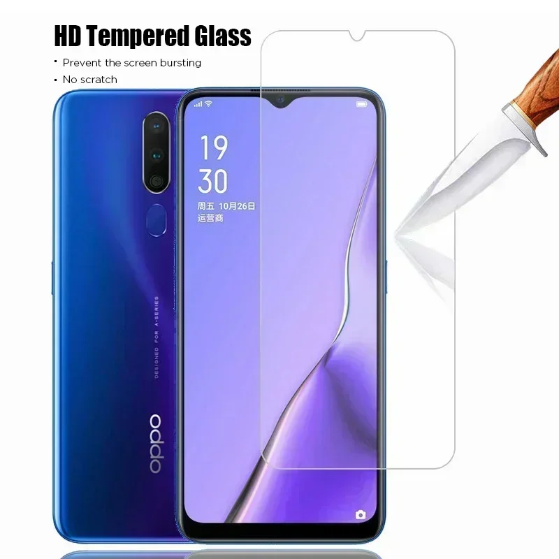 2PCS Full Screen Cover Tempered Glass Protective on OPPO A74 A54 A72 5G A9 A5 20Screen Protector for OPPO A74 A53 A52 Glass