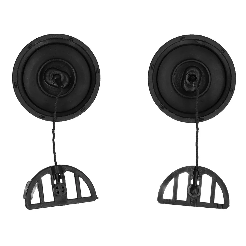 2 tapas de plástico para depósito de combustible, repuesto compacto con cordón para motosierra, accesorios de repuesto negros para STIHL MS017 018 180 170