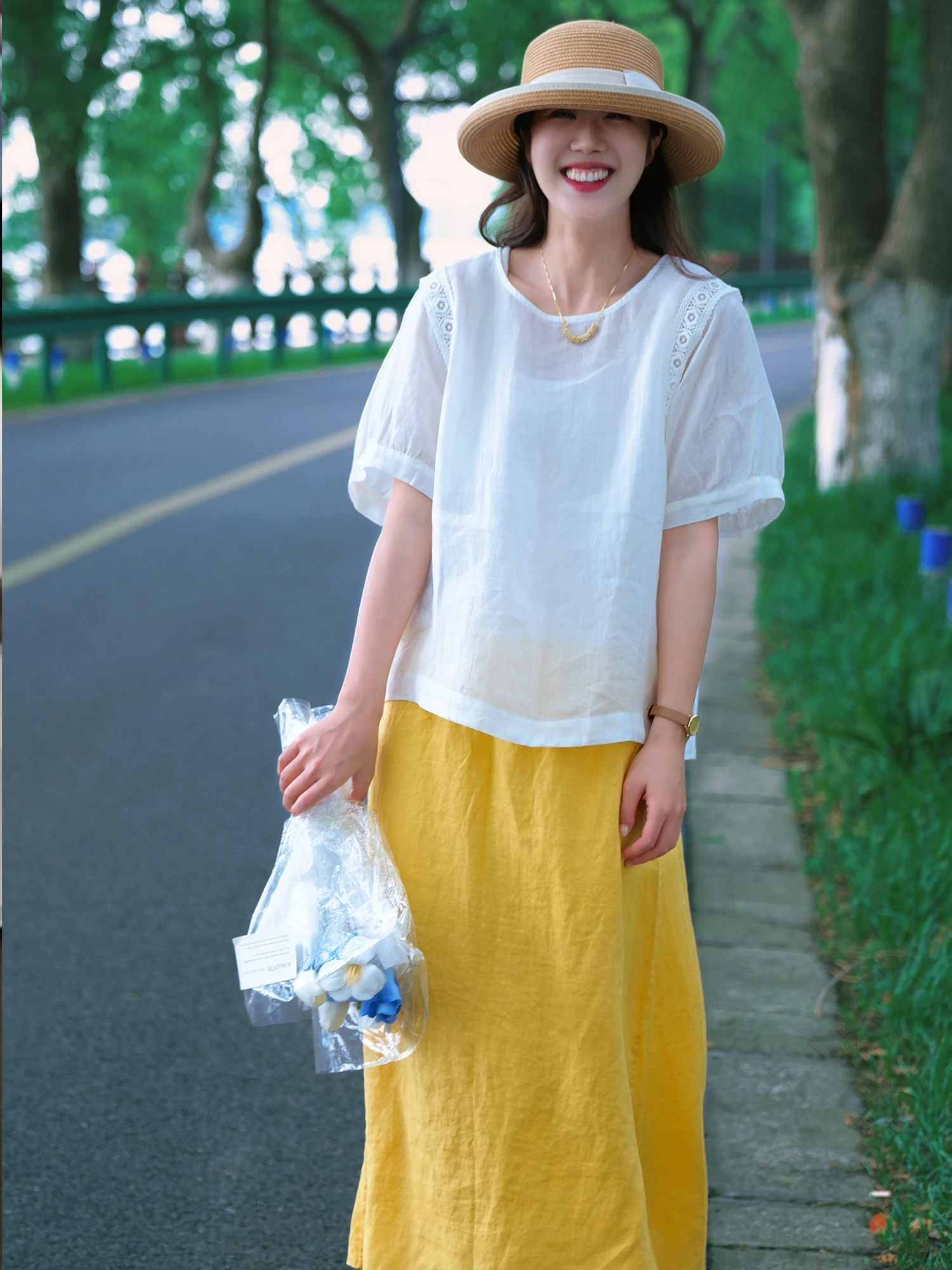 

XiaoEr Production Miao Change Right Angle oulder! Heavy Work Hollow out Lace Trim【00 Fine Hemp】Round Ne ort Sve