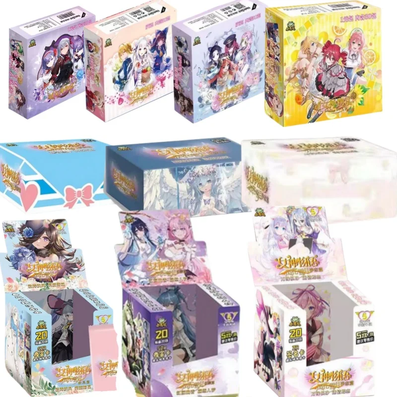 New Goddess Story Card Collection Rare Color Flash Card Cartoon Anime Character Collection Level Card Game Toy Children's Gift