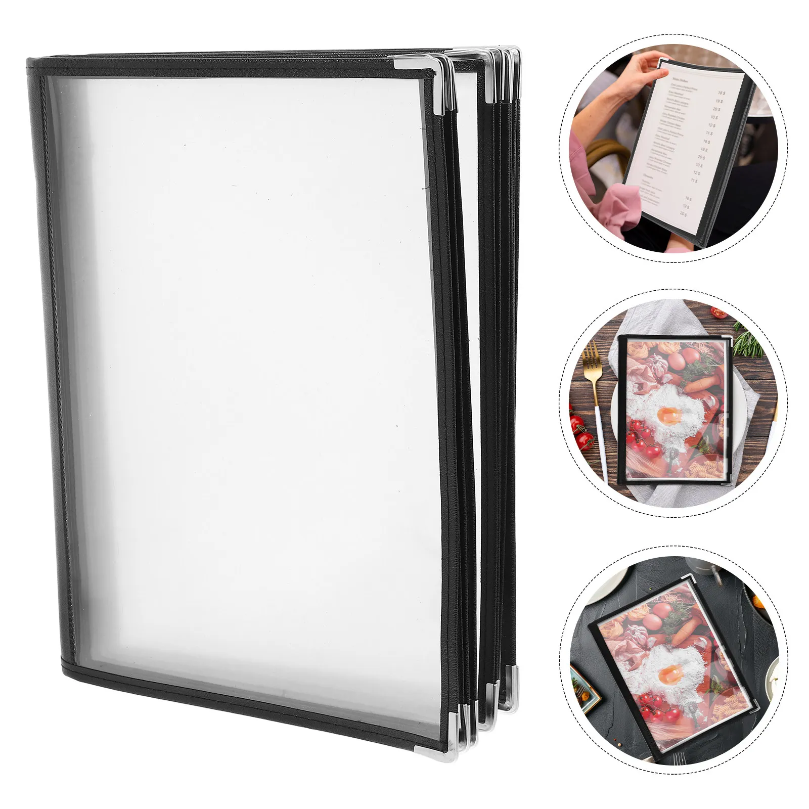 transparent-recipe-book-menu-holder-10-pages-20-sides-pvc-protector-folder-for-restaurant-bar-cafe-price-list-organzier