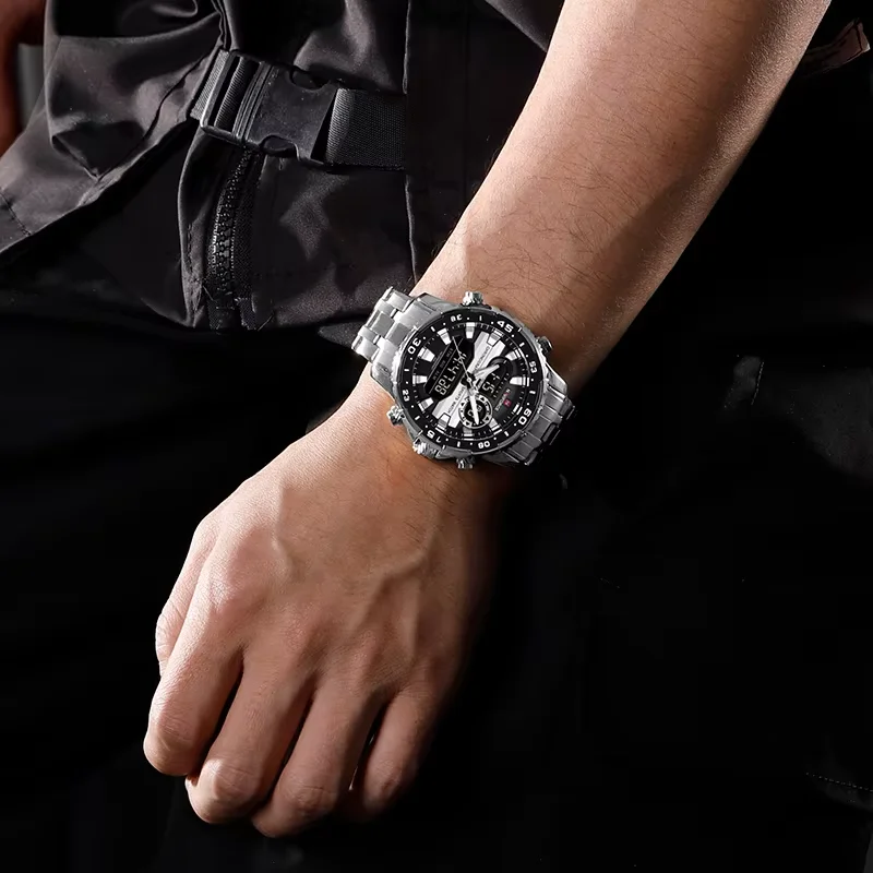 Original Brand NAVIFORCE Top-Grade Watches For Man Sports Stainless Steel Strap Wrist Watches Waterproof Men's Quartz Watch