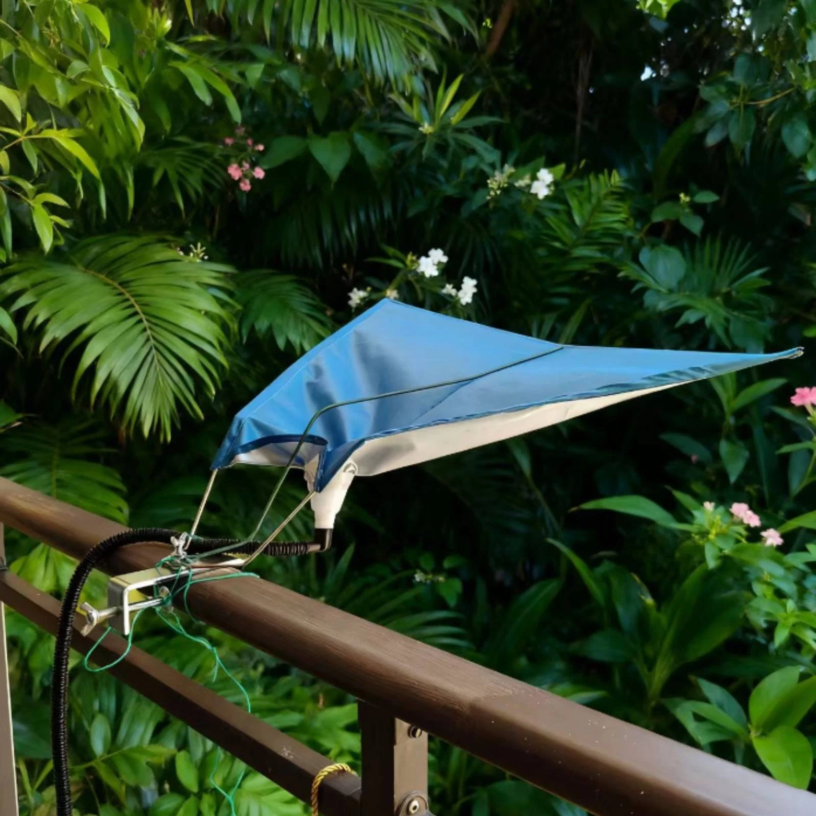 Balcony Rain Collector with Clamp Efficient Rainwater Collection Device with Hose Rainwater Diverter with Funnel Resistant
