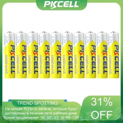 10PCS/lot PKCELL AAA Battery 1000mAh 3A 1.2V Ni-MH AAA Rechargeable Battery Batteries Baterias for Camera Flashlight Toy