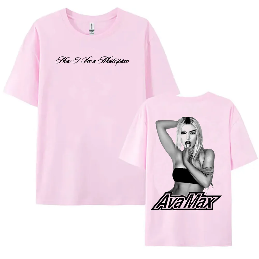 

Ava Max Don't Click Play Album T-shirt Cotton Short Sleeve Women Tshirts Casual Loose Unisex Streetwear Hip Hop Graphic T Shirts
