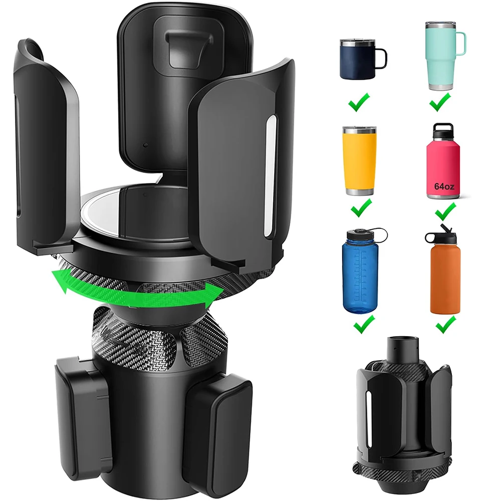 Base expansora de portavasos ajustable para coche, para Yeti Rambler, Stanley, Hydro Flask, Nalgene 10-64oz (473-1893ml), Universal grande