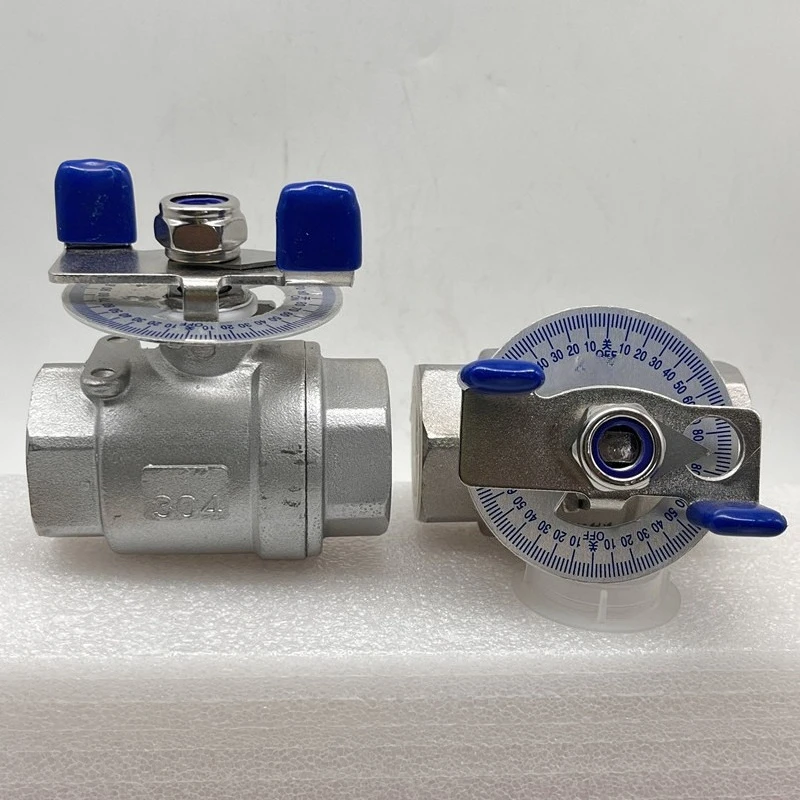 DN1525 Manual Flow Throttle Valve Compact Grading Regulator Stainless Steel Internal Thread Handle