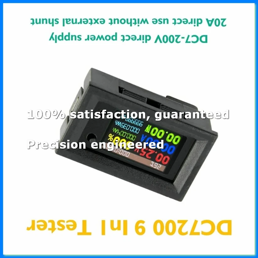 DC720 30V Digital Power Energy Voltmeter Ammeter Voltage Wattmeter Temperature Meter 9 In1-A79U