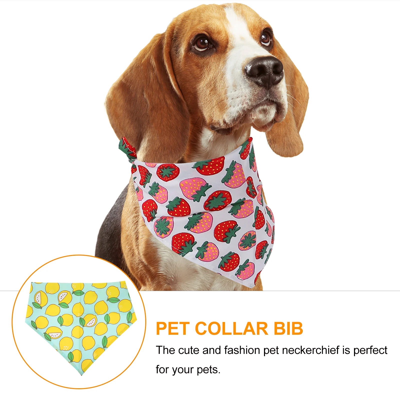 

5 Pcs Pet Triangle Towel Dog Drool Cotton Bandana Triangular Scarf Bib Polyester Saliva Neckerchief