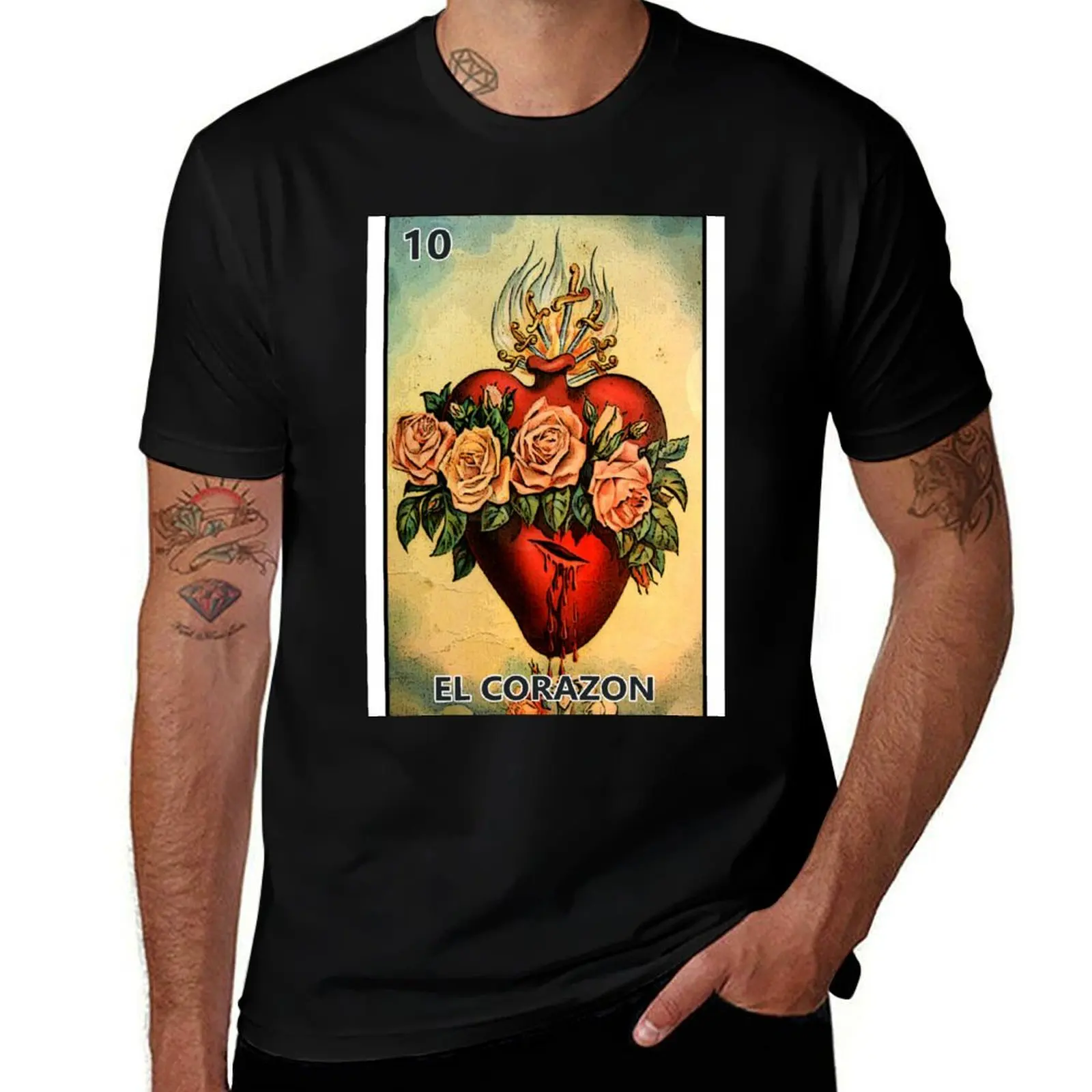 El Corazon T-Shirt Christmas Theme Tee Top T-Shirt