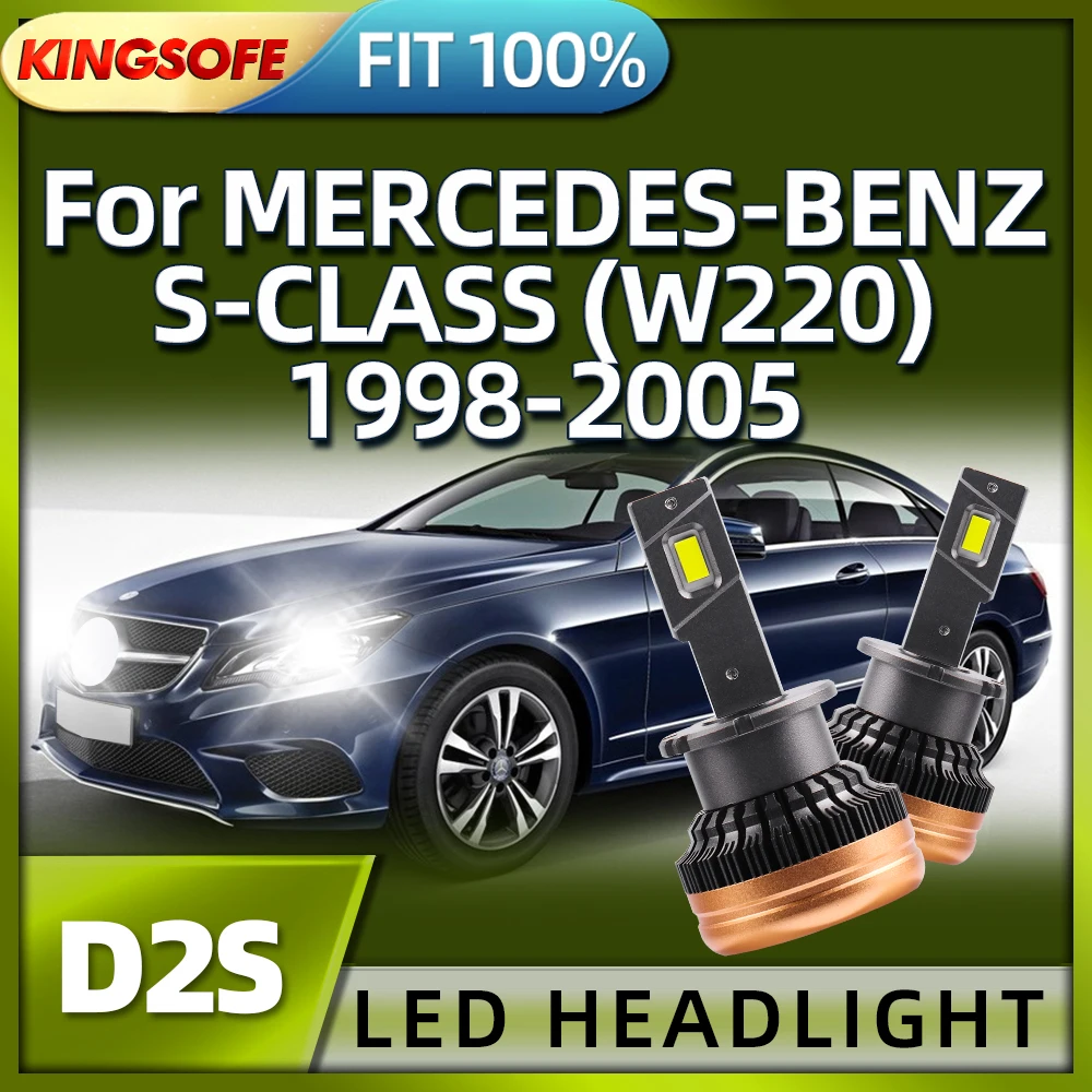 

KINGSOFE D2S LED Headlights 30000Lm Auto Bulbs Car Lamp For MERCEDES-BENZ S-CLASS W220 1998 1999 2000 2001 2002 2003 2004 2005