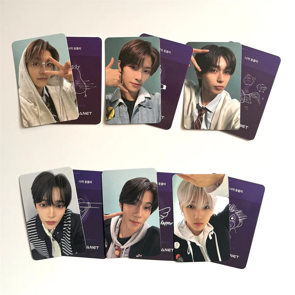 Hot Sale 6Pcs/Set ALD1 HD Photocards BOYS PLANET Glossy LOMO Cards JUNSEO ARNO LEO GEONWOO SANGWON Postcard Fans Collection