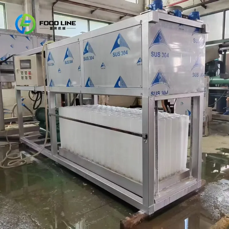 Customized 5 Tons Direct Cooling Commercial Ice Block Making Machine for Seafood Cooling Fishery and Food Preservation Business