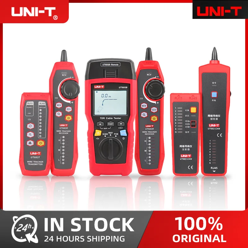 UNI-T UT683KIT UT682 UT685B Multifunctional Wire Tracer Network Cable Tester RJ45 RJ11 BNC Line Repair Tool