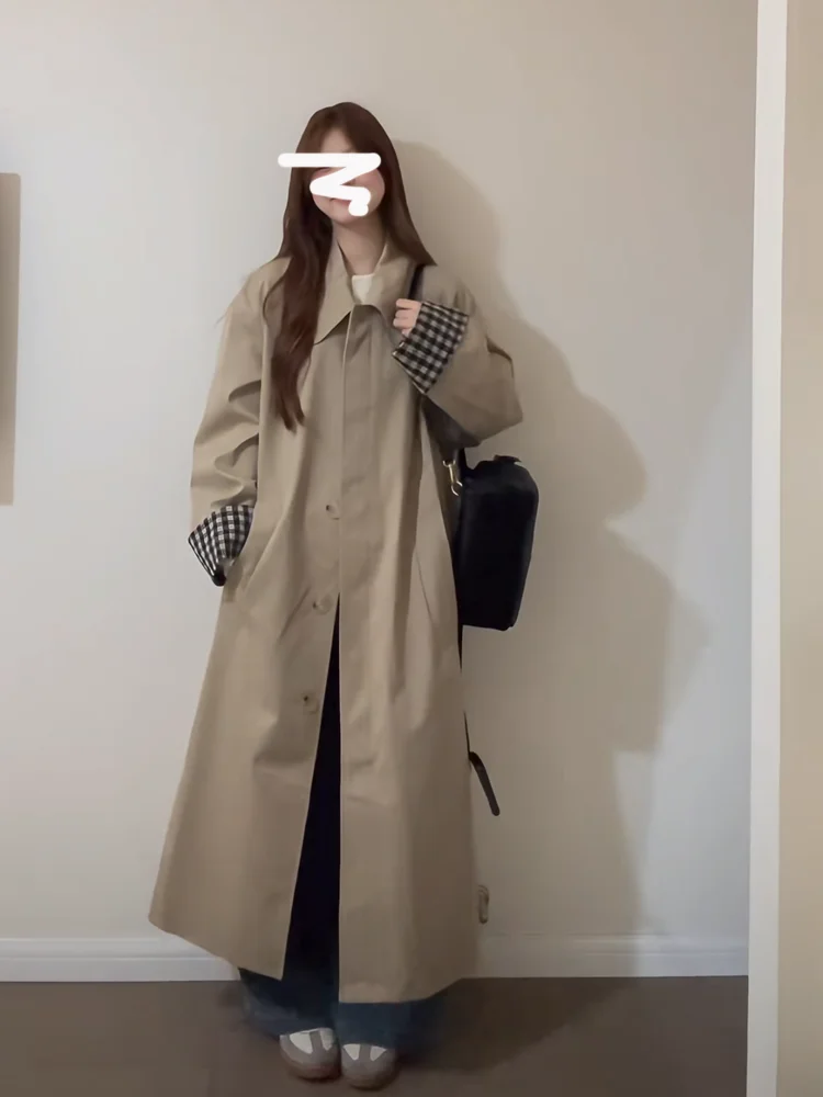 

Женское пальто-ветровка в корейском стиле с длинными рукавами, облегающее, модное, повседневное, деловое, качественное.