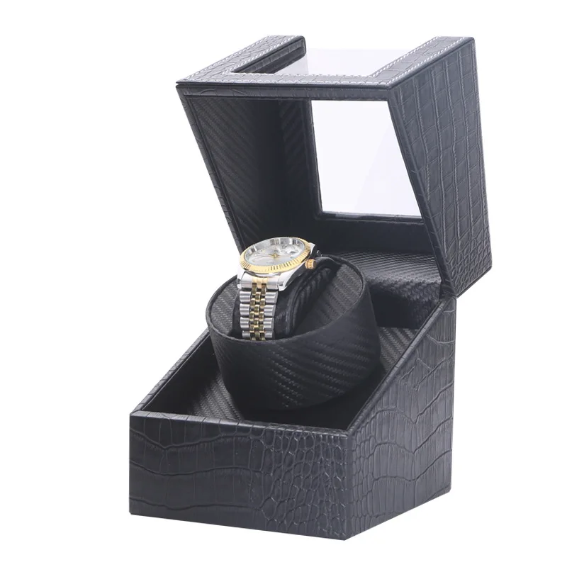 

Newly Upgraded LeeSell PU Watch Winder For Automatic Watches Watch Box 1-0 Use Battery Cable European And American Regulations