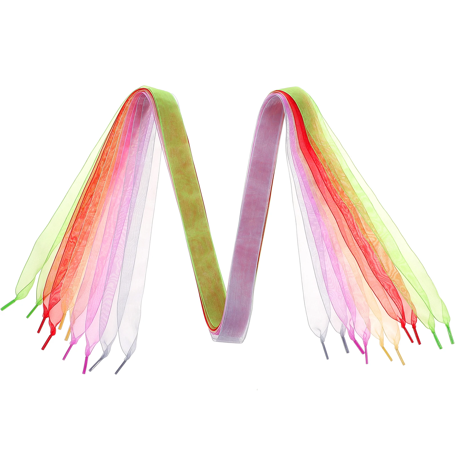 

5 Pcs Shoelace Sneakers Colored Ribbons Laces Elastic Chiffon Shoelaces Colorful