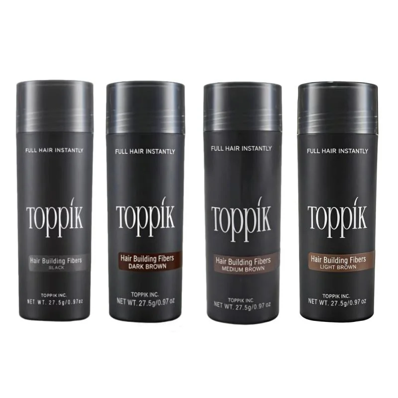 toppik Hair Fibers， Hair Building Fibers, Fill In Fine or Thinning Hair Instantly Thicker,Fuller Looking，Man Woman Hair powder