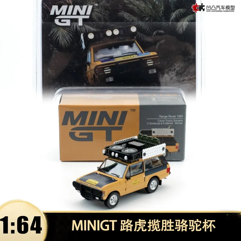 

MINIGT 1:64 Модель гоночного автомобиля Range Rover Roadster из литого сплава, коллекционная статическая модель для взрослых, игрушка для мальчиков