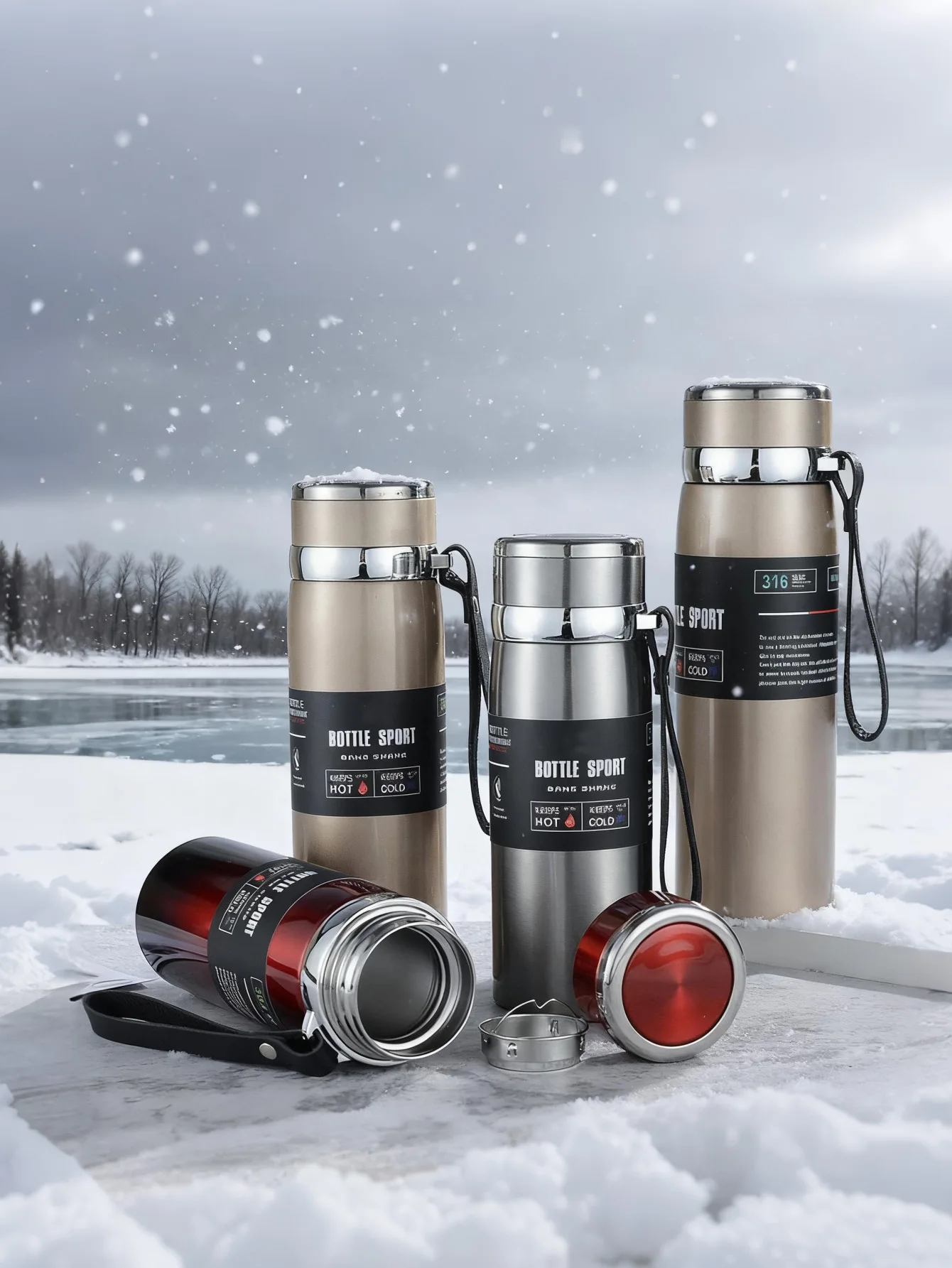 

800mlInsulated Outdoor Flask: Warm & Portable