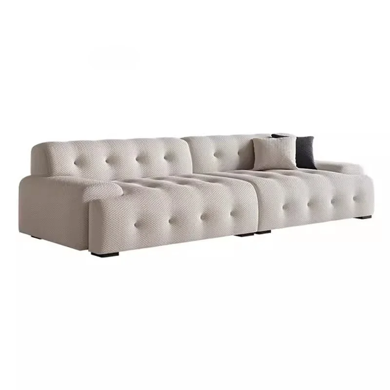 

High-end Italian minimalist fabric sofa, living room small apartment designer sofa