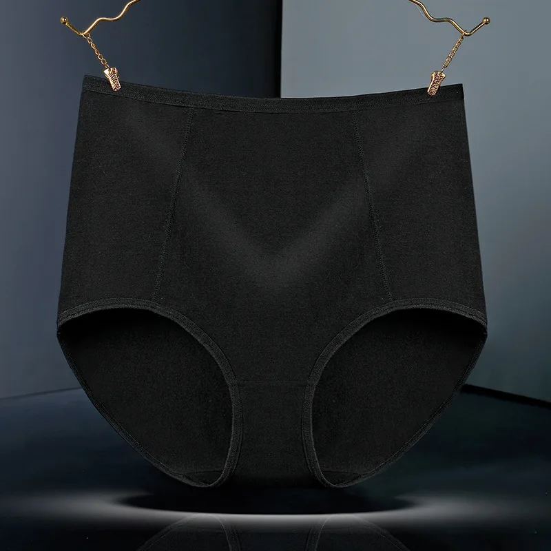 3pcs Pure Cotton Brief Female Solid Panties Girls High Waist Comfort Underpants Lady Plus Size Underwear Women Ventilate Pantys - Image 3