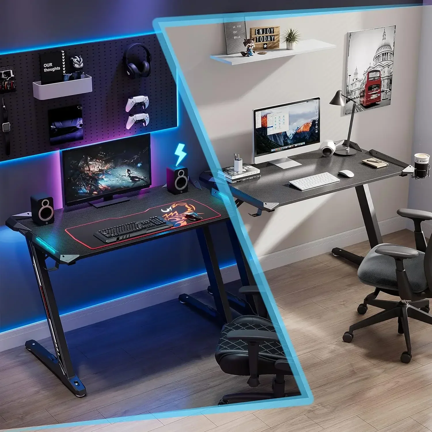 EUREKA ERGONOMIC Z1-S Pro Gaming Desk 44.5