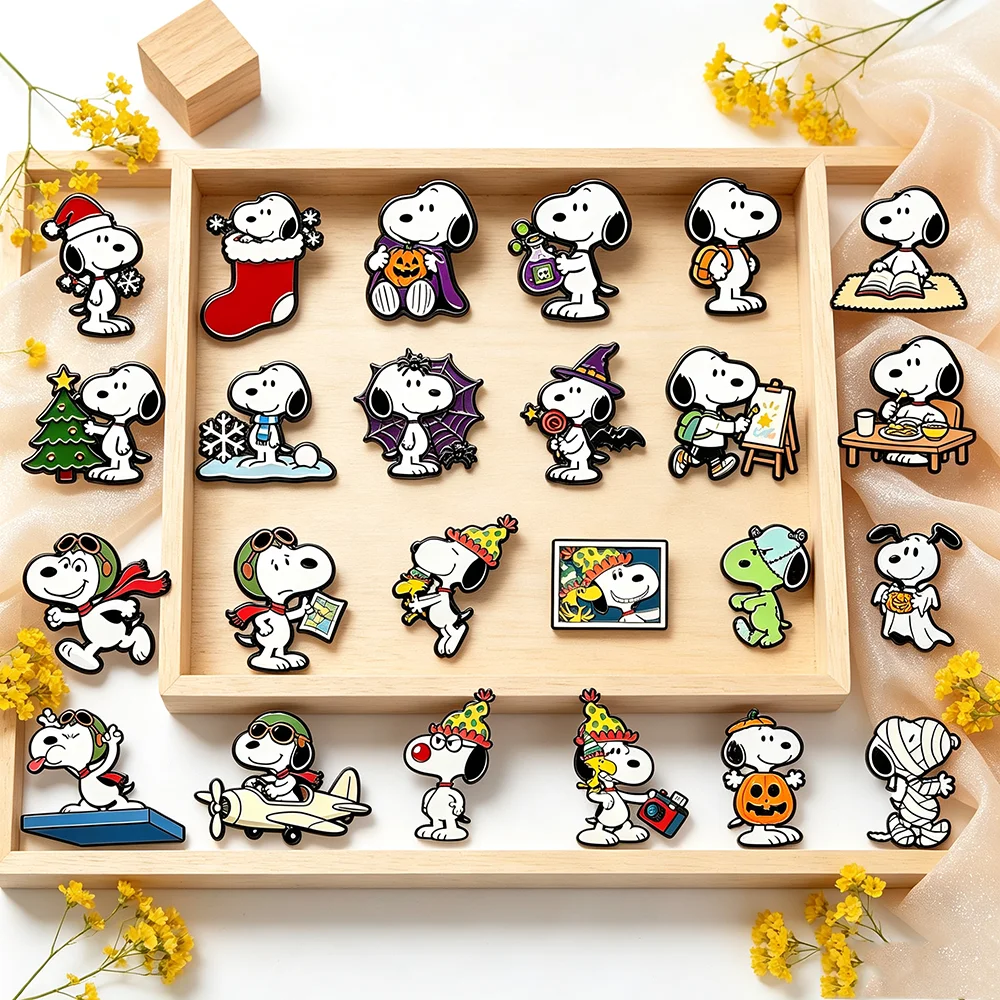 Aliexpress 4/6/11Pcs Cute Cartoon Puppy Dog Enamel Pins Set Creative Metal Holiday Brooches Lapel Pin for Bag/Clothes Decor Christmas Gift - Aliexpress Deal