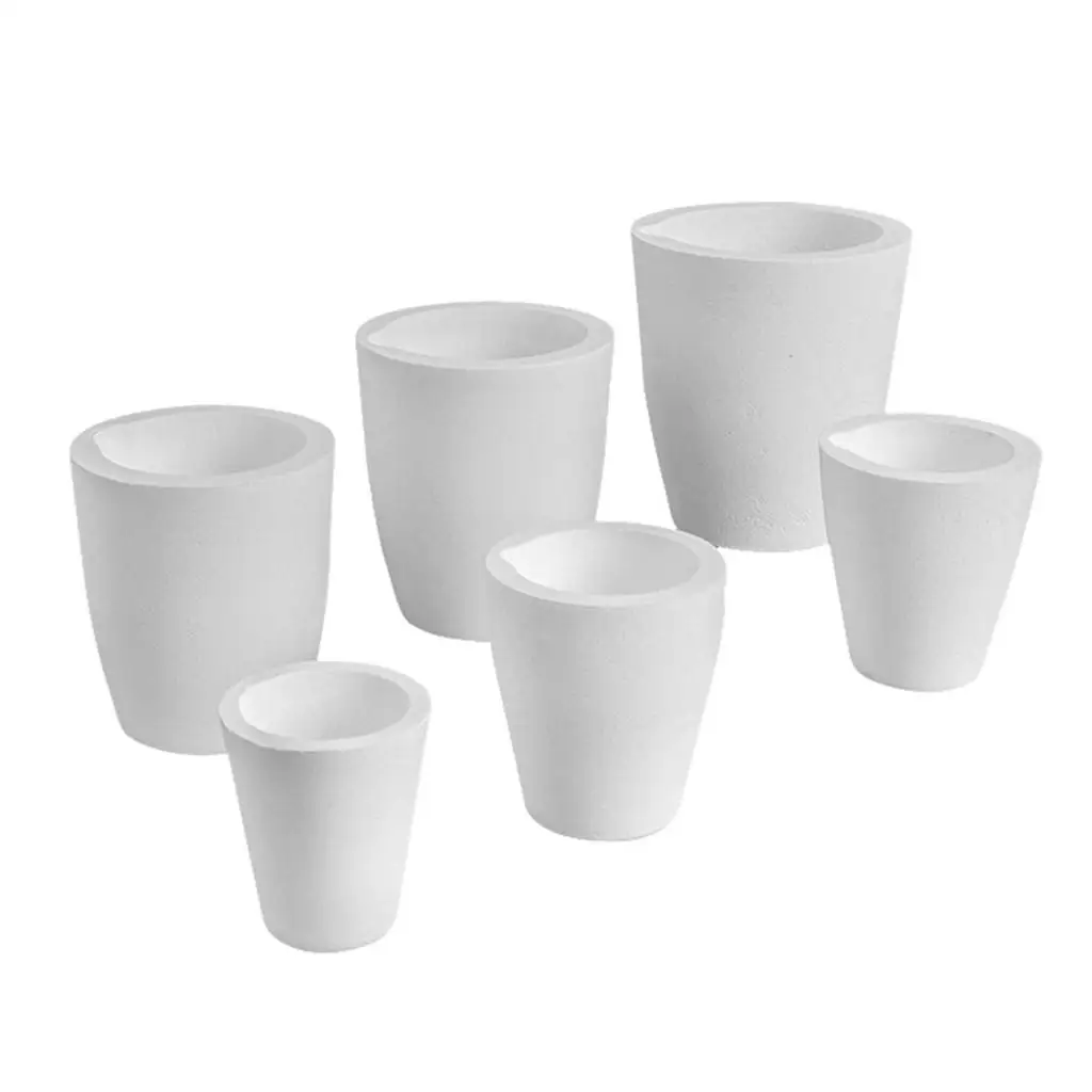 Fused Quartz Silica Crucible High Heat Resistant Bowl Casting Pot for Metal Melting Kit Jewelry Making Materials