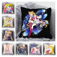 Sailor Moon Pilow Cases Throw Decorative Anime Pillow Cover Fall Car Decoration