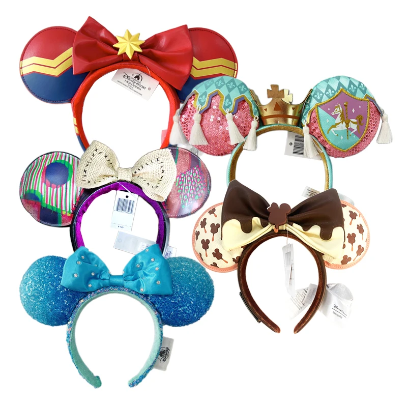 2023 Mouse Ear Headband PU Bows COSTUME Hallowmas Headband Cosplay Gift Plush Mouse Doll Girls Party Hairband