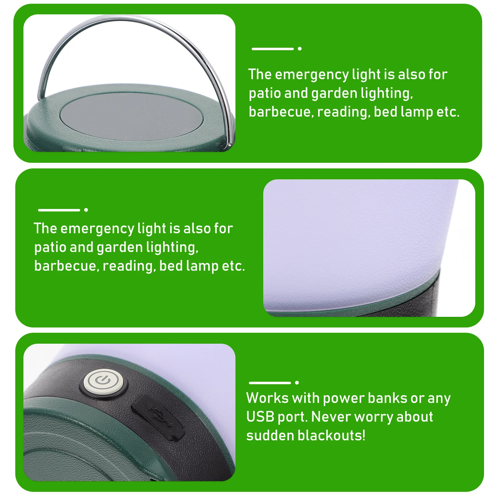 1 مجموعة ضوء التخييم في حالات الطوارئ قابلة للشحن عكس الضوء LED لمبة معلقة في الهواء الطلق خيمة مصباح متعدد العتاد ساحة ضوء