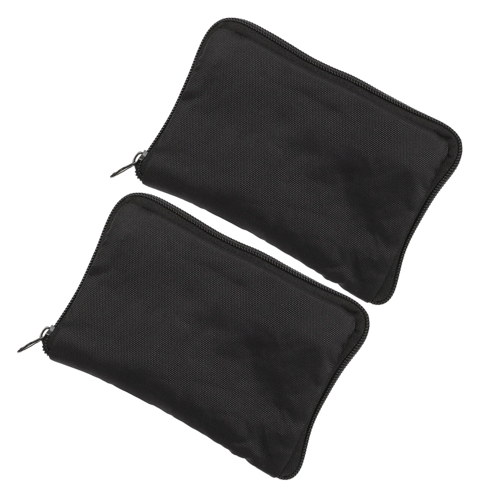 

2pcs Storage Bag Cloth Medical Travel Case Water Resistant Lightweight Sturdy Material Zipper Design