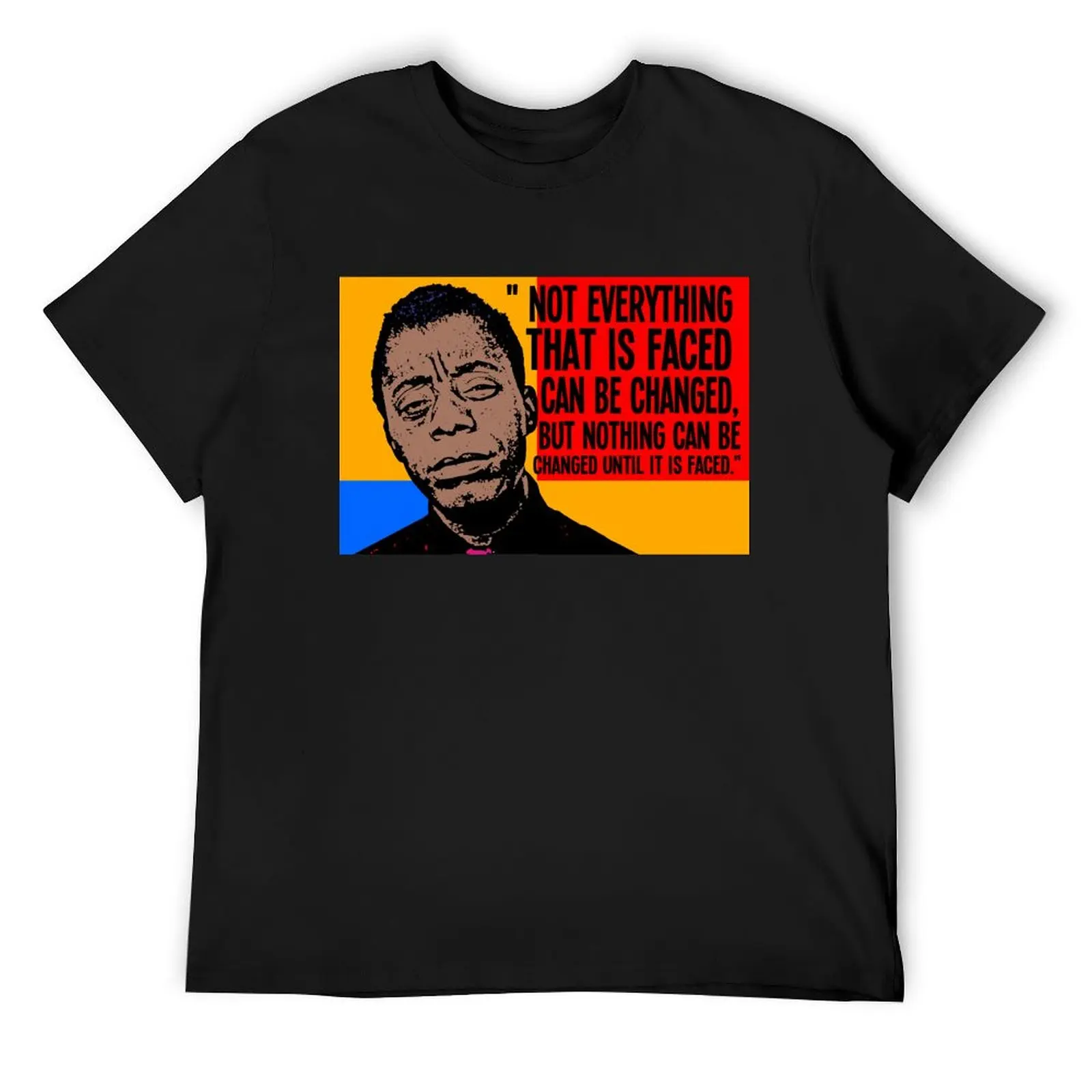 

Not everything that is faced can be changed, but nothing can be changed until it is faced.. T-Shirt