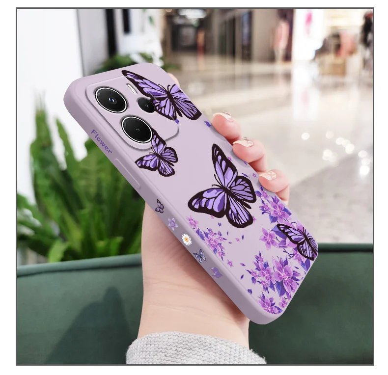 Verträumte Schmetterling Handyhülle für Xiaomi Redmi Note 14 13 12 12S 11 11S 10 10S Pro Plus 15 15C 14C 4G 5G Silikonhülle – Detail 8