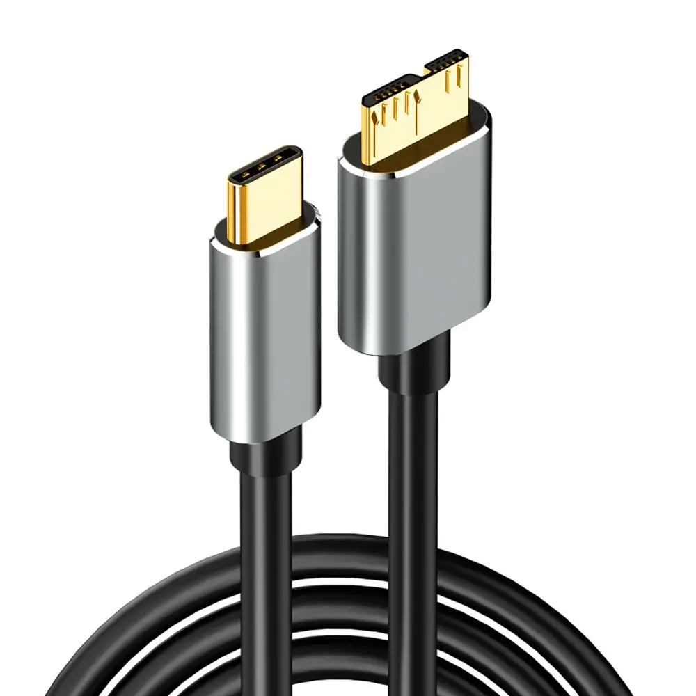 Charging Adapter USB C 3.0 External Hard Drive Cable Connector Disk Data Cable Fast Data Sync Cord Type C To Micro B Cable