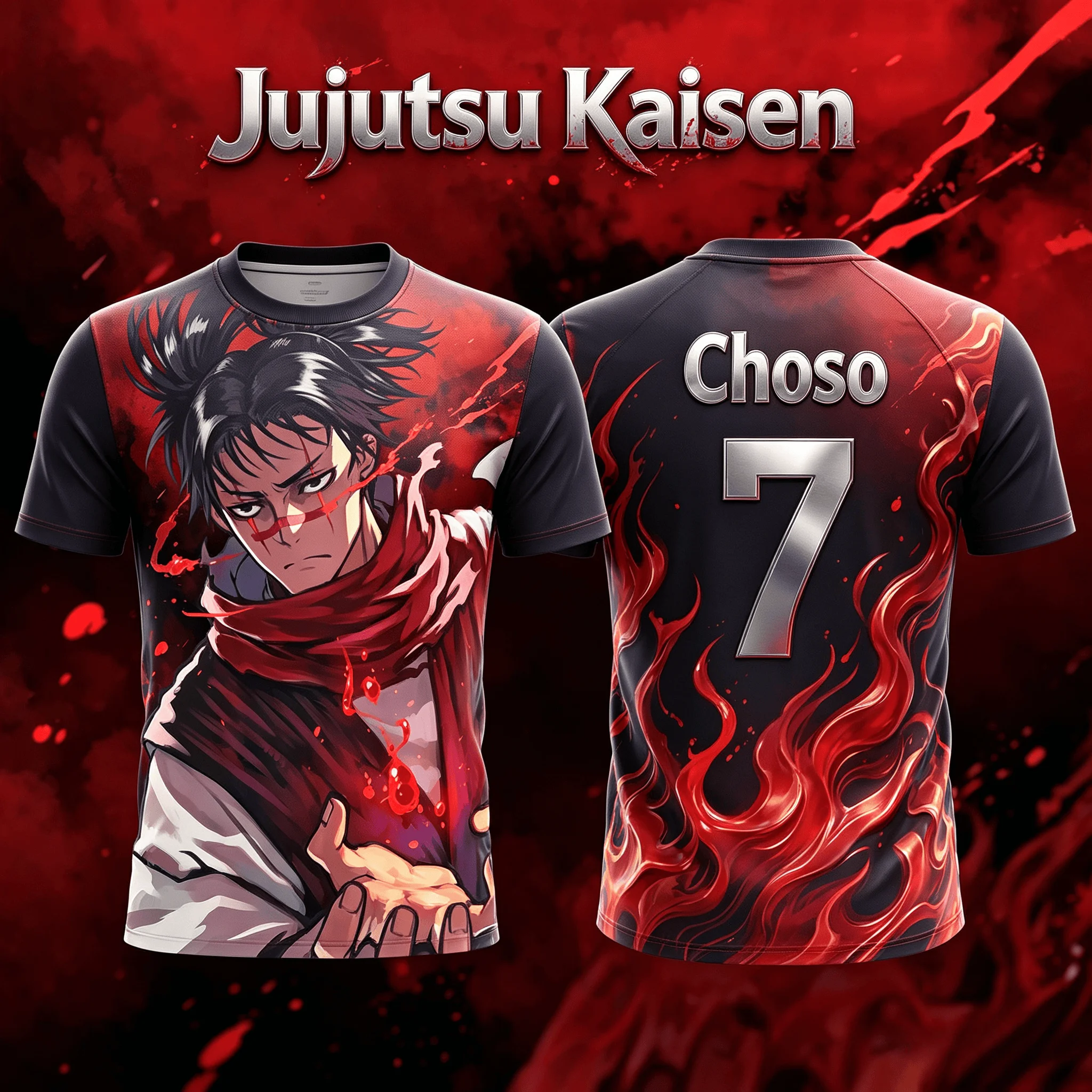 Anime Jujutsu Kaisen Choso 3D Print Sports Breathable Short Sleeve T-shirt Y2K 2026 Summer Trendy Unisex Tops for Adults Kids