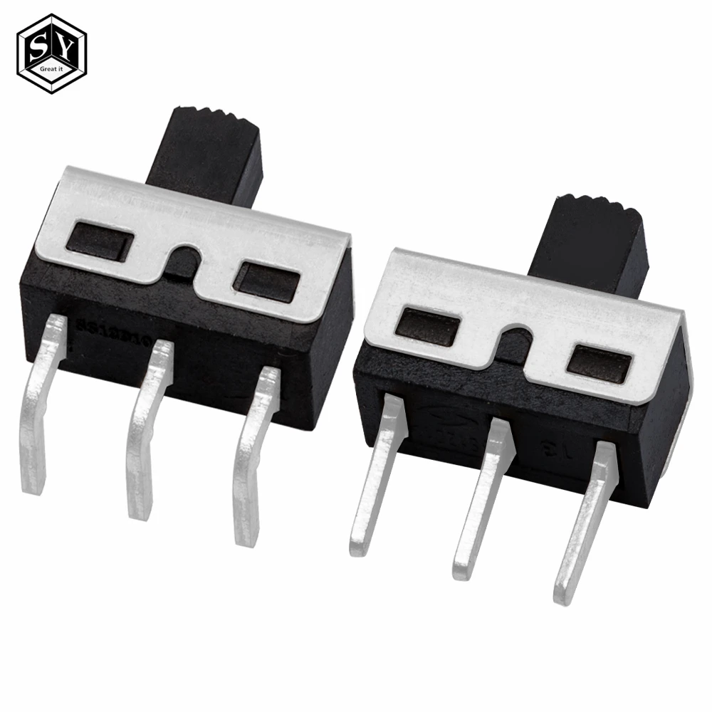 10PCS SS12D10 SS12D11 SS12D06 Toggle Switch 3Pins Straight Feet Handle High 5mm Spacing Of 4.7mm 3A 250V SS12D10 Power Switches