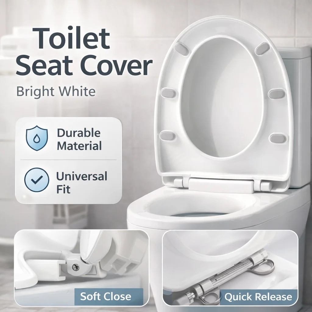 

Быстросохнущая крышка для унитаза, непористая поверхность, долговечное сиденье для унитаза для дома, офиса, ванной комнаты