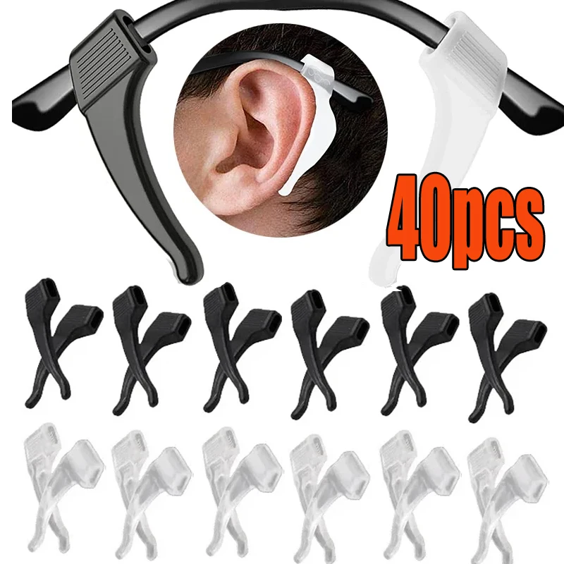 New Silicone Glasses Ear Hook Anti Slip Anti Fall Anti Wear Ear Elastic Practical Sports Glasses Holder Bracket Eyewear Retainer