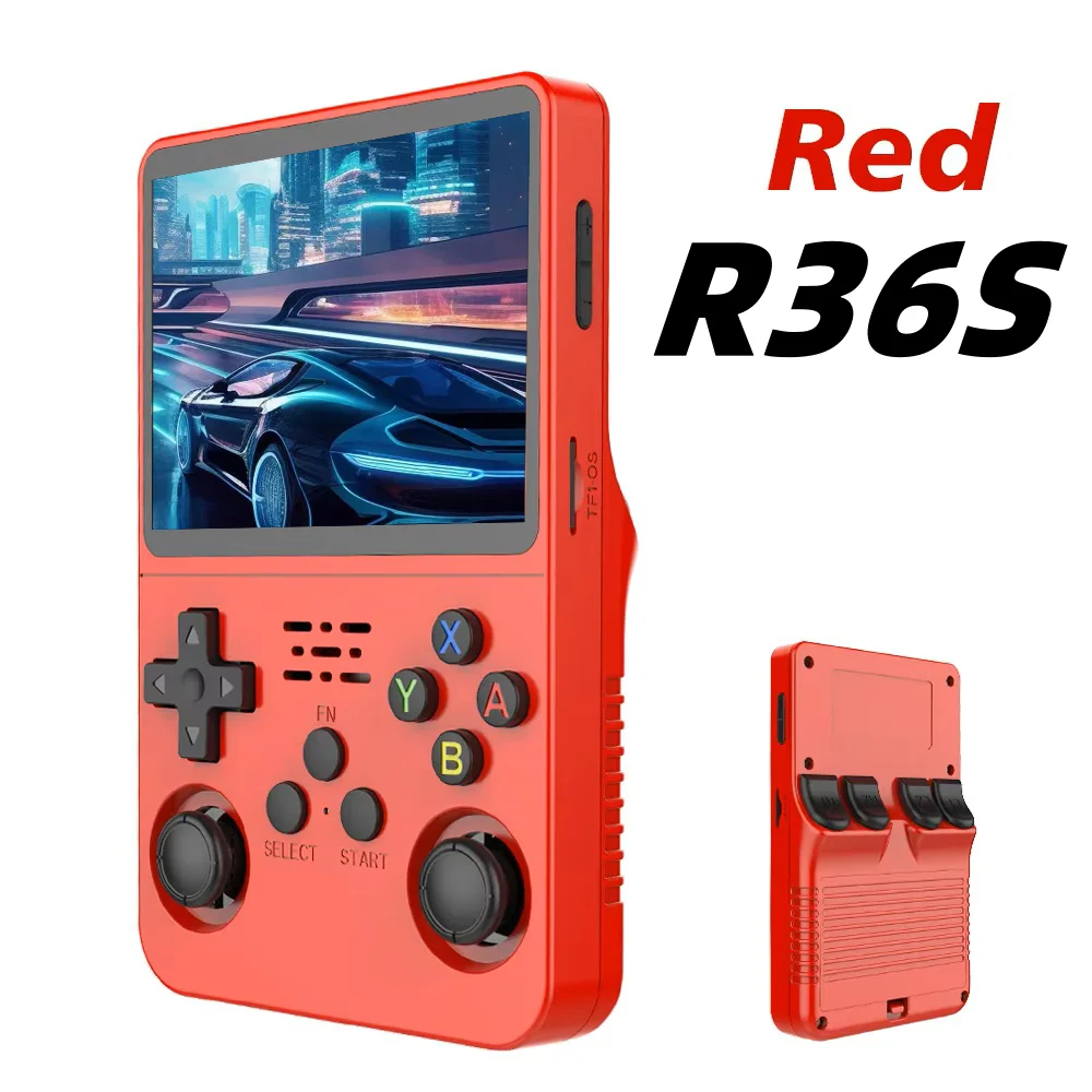 

R36S Retro Handheld Video Game Console Linux System 3.5 Inch IPS Screen R35s Plus Portable Pocket Video Player 64GB 128GB
