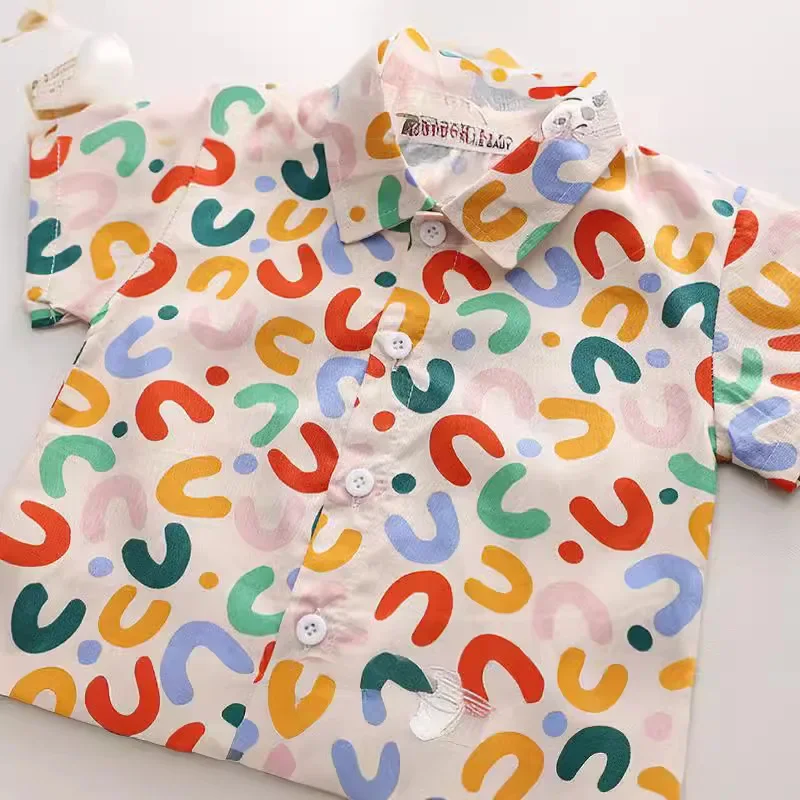 2PCS Baby Active Summer Boys Clothes Rompers Pants Overall Short Sleeve Top Suit for 1-5Y Fashion Clothes Set