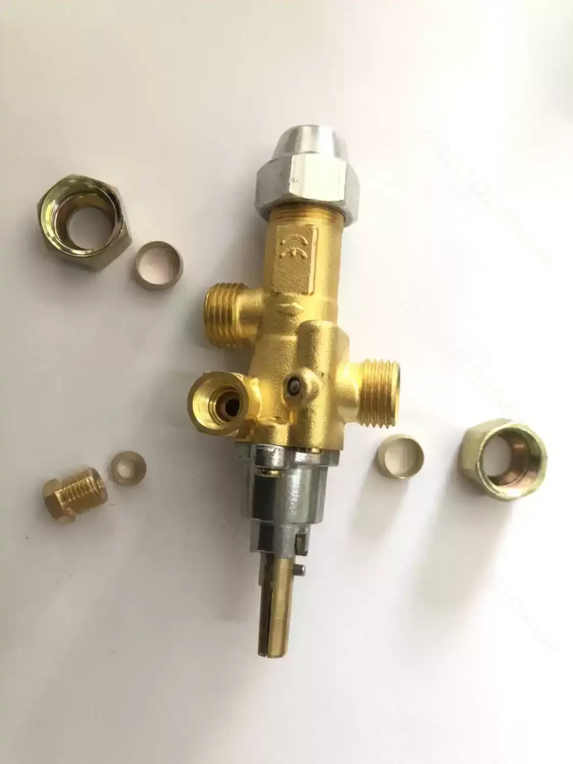 Commercial Cooker Copper Gas Control Valve, LPG NG Compatible, Replacement Part for Gas Stove Burner